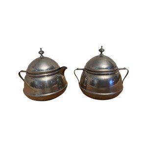 Colonial Pewter by Boardman 306 Sugar & Creamer